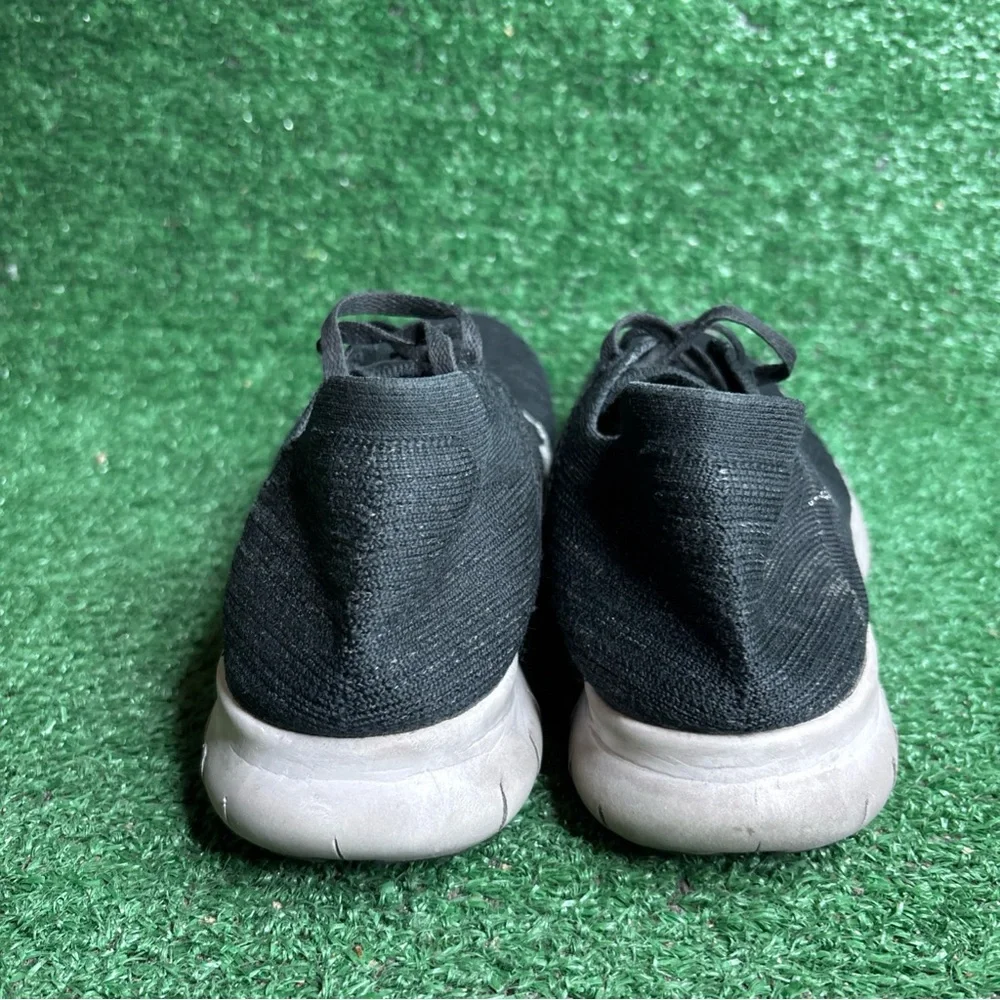 Nike Free RN Flyknit Womens Size 9 Black Athletic Running Shoes Sneakers‎